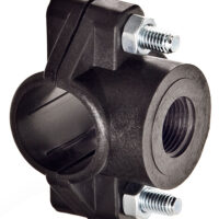 2 BOLTS SADDLE CLAMP TWO INTAKES