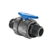 MALE THREADED PVC BALL VALVE WITH PTFE JOINT