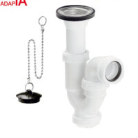 L-11 U-BEND SIPHON TRAP WITH BOTTTLE TRAP, CHAIN AND PLUG